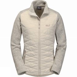 Jack Wolfskin Womens Caribou Crossing Track Jacket Light Sand/Gravel